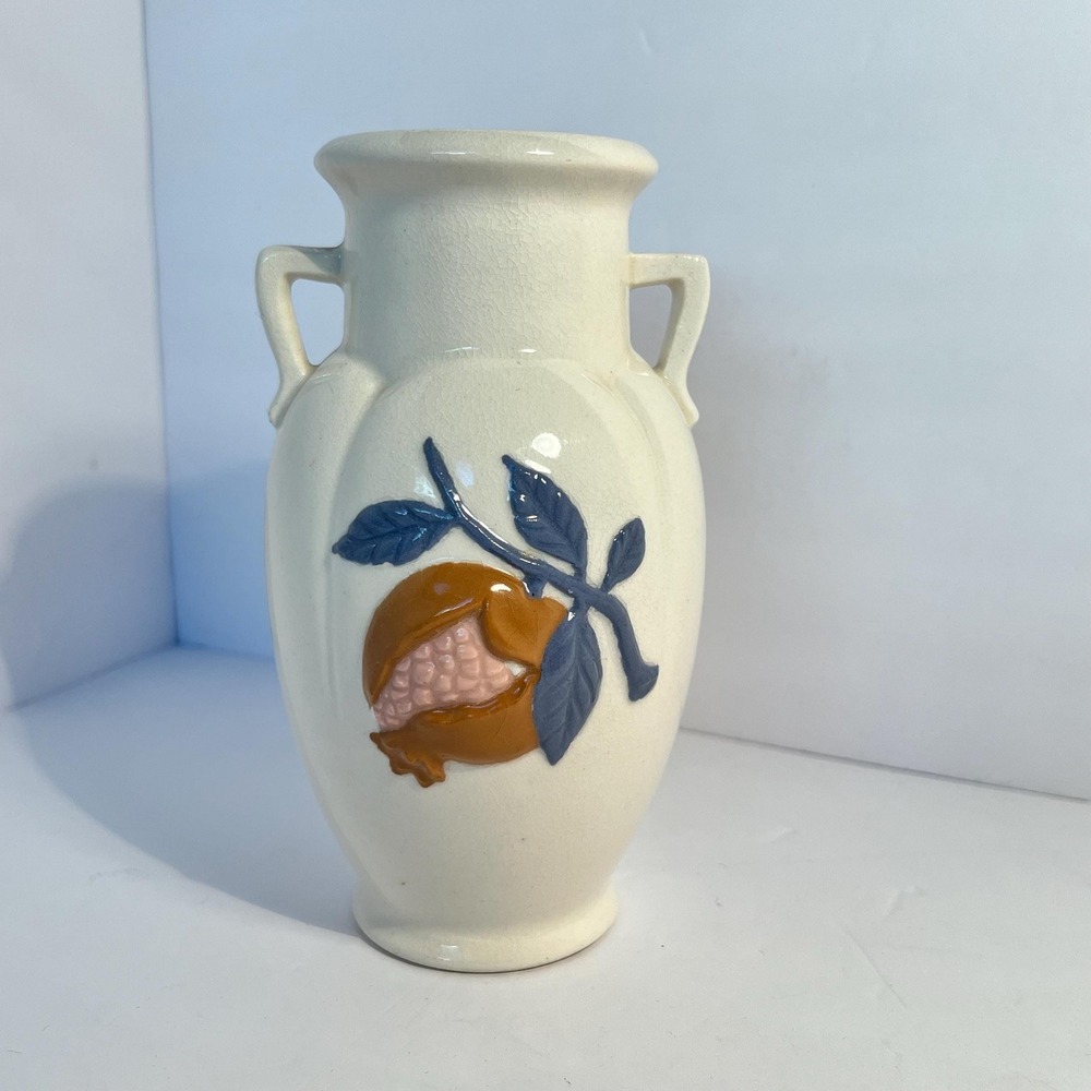 Small Vintage Small Ceramic Vase made in Japan, Floral Design